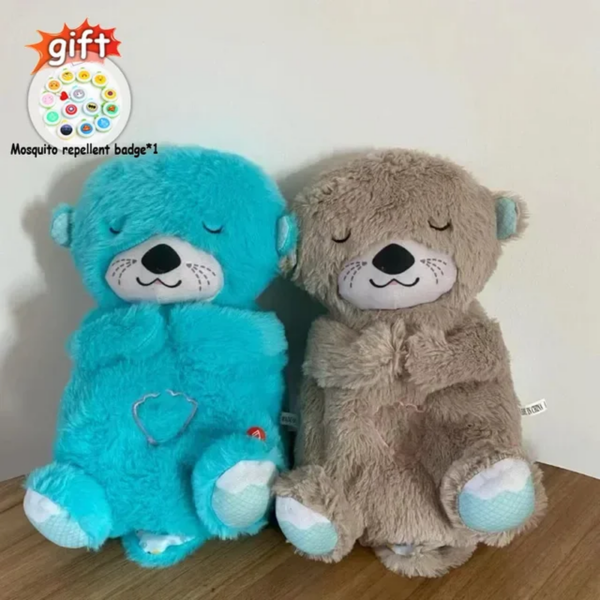 Baby Soothing Otter Plush Toy with Breathing and Music, Sleep Companion for Kids, Sound and Light Doll Gift - Image 10