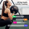 Smart Watch, Touchscreen Fitness Tracker with Heart Rate & Spo2 Monitor, Sleep Tracking, 5ATM Waterproof Pedometer Smartwatch Compatible with Iphone and Android Phones for Women Men - Image 2