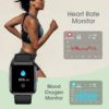 Smart Watch, Touchscreen Fitness Tracker with Heart Rate & Spo2 Monitor, Sleep Tracking, 5ATM Waterproof Pedometer Smartwatch Compatible with Iphone and Android Phones for Women Men - Image 3