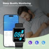Smart Watch, Touchscreen Fitness Tracker with Heart Rate & Spo2 Monitor, Sleep Tracking, 5ATM Waterproof Pedometer Smartwatch Compatible with Iphone and Android Phones for Women Men - Image 4