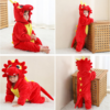 Baby Dragon Costume, Cute Animal Baby Snowsuit Double Zip Soft Flannel Baby Jumpsuit with Hoodie and Tail for Toddler Cosplay - Image 7